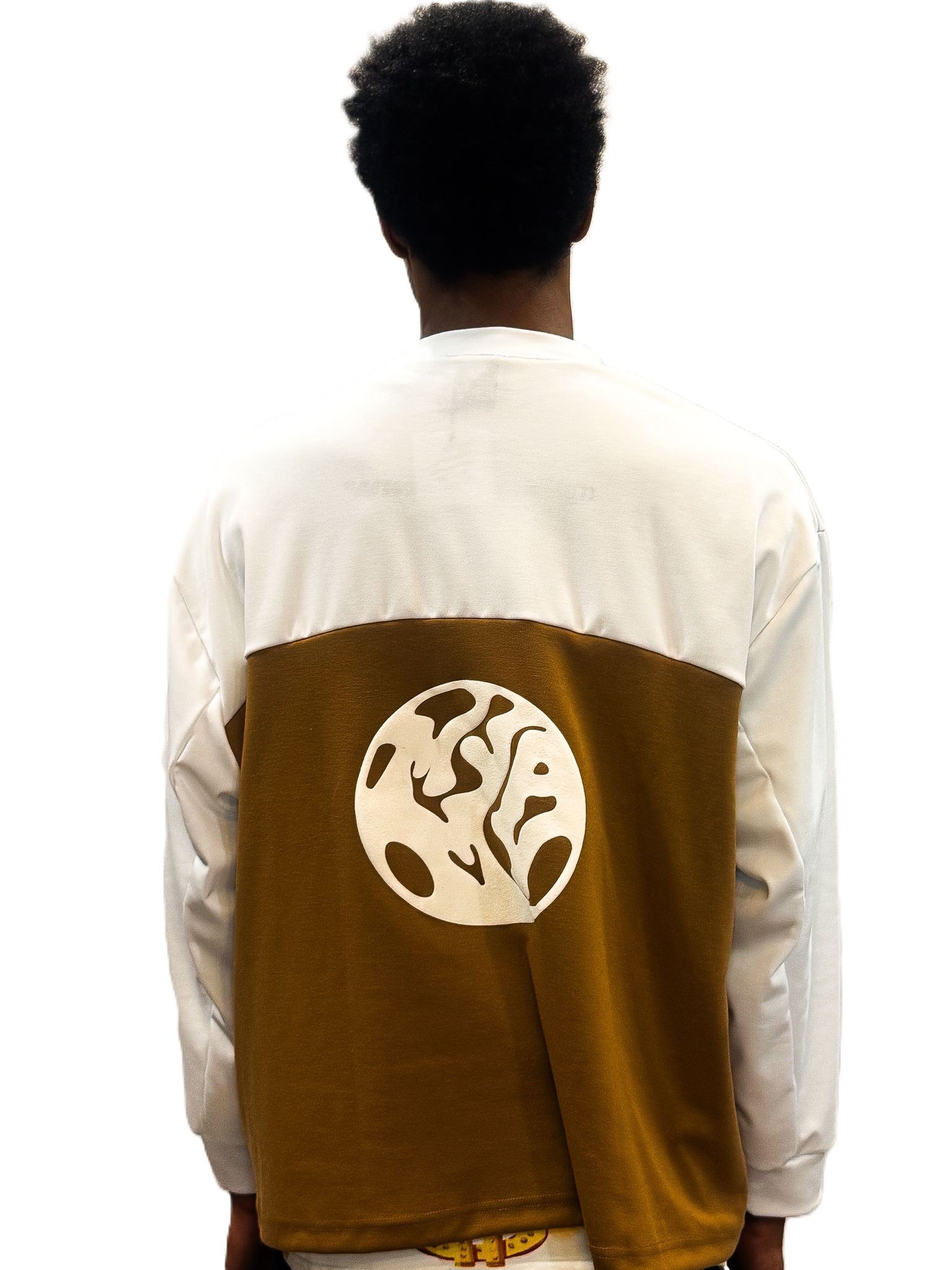 Longsleeve "Club" Teak/White - immagine 2